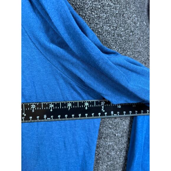 Logo Lori Goldstein Womens Blue Brown Embroidered Front Tie Cardigan Sweater 3X - Picture 8 of 8